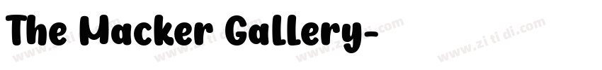 The Macker Gallery字体转换
